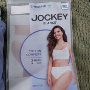 3 pr new cotton Jockey french cuts, size 9